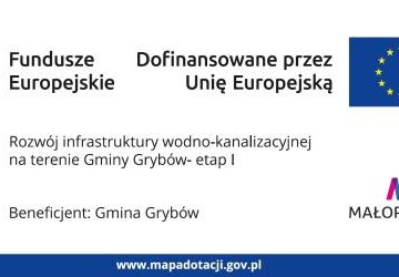 Rozwój infrastruktury wodno-kanalizacyjnej na terenie Gminy Grybów – etap I